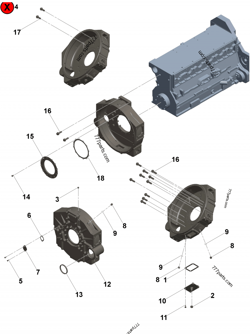 3883621 Oil seal - Cummins spare part | 777parts.com