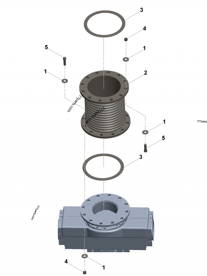 3897564 Exhaust outlet connection gasket - Cummins spare part  