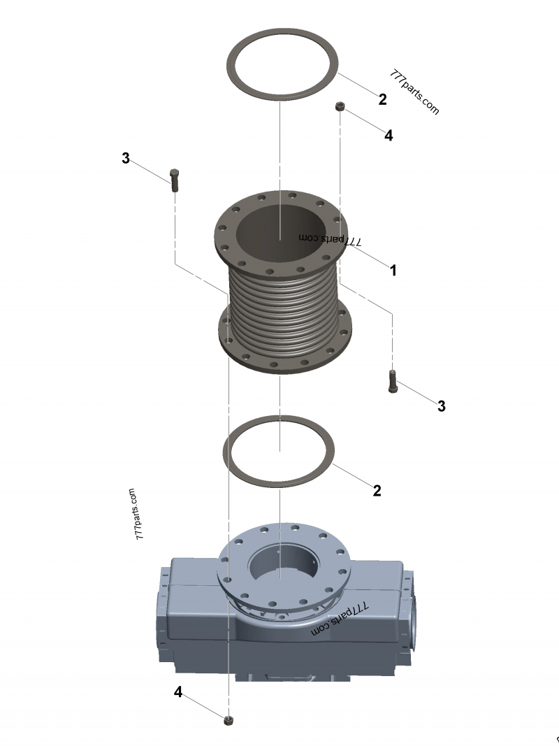3897564 Exhaust outlet connection gasket - Cummins spare part  