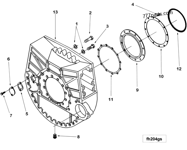 3899702 Flywheel housing - Cummins spare part | 777parts.com