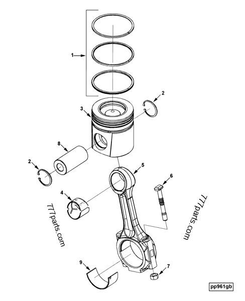 3917707 Engine piston - Cummins spare part | 777parts.com