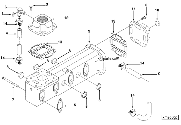 3921926 Turbocharger gasket - Cummins spare part | 777parts.com