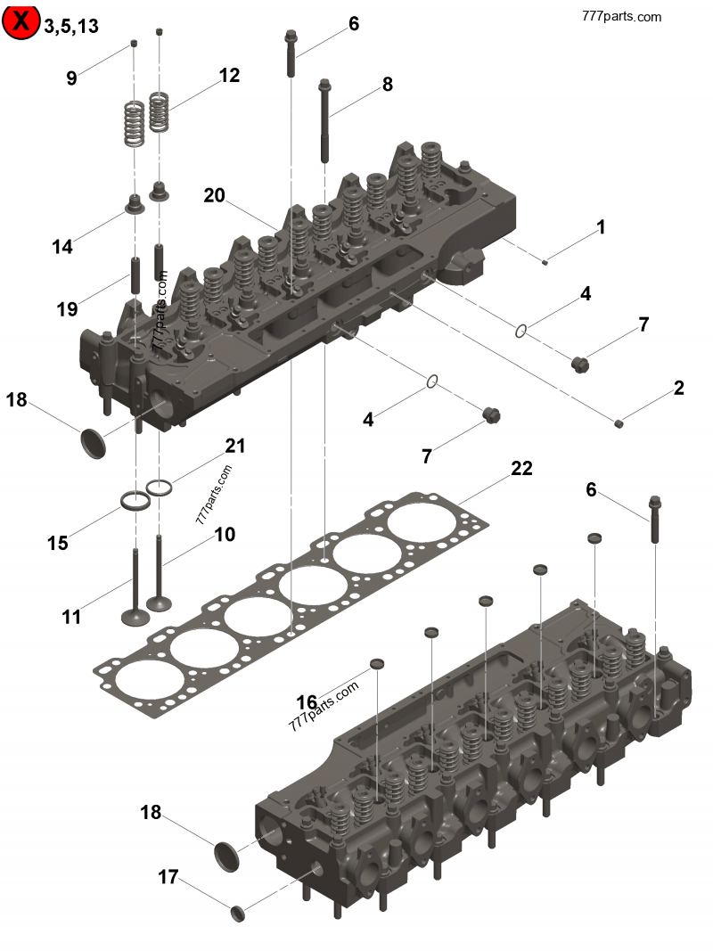 3931925 Cylinder head - Cummins spare part | 777parts.com