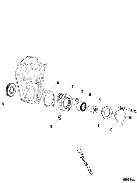 3936138 Accessory drive gear - Cummins spare part | 777parts.com