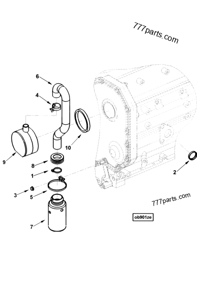 3937373 Breather Housing Cummins Spare Part 777parts residential-layout-service-as-built-la