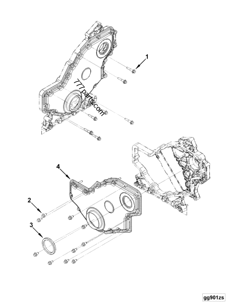 3946654 Gear cover - Cummins spare part | 777parts.com