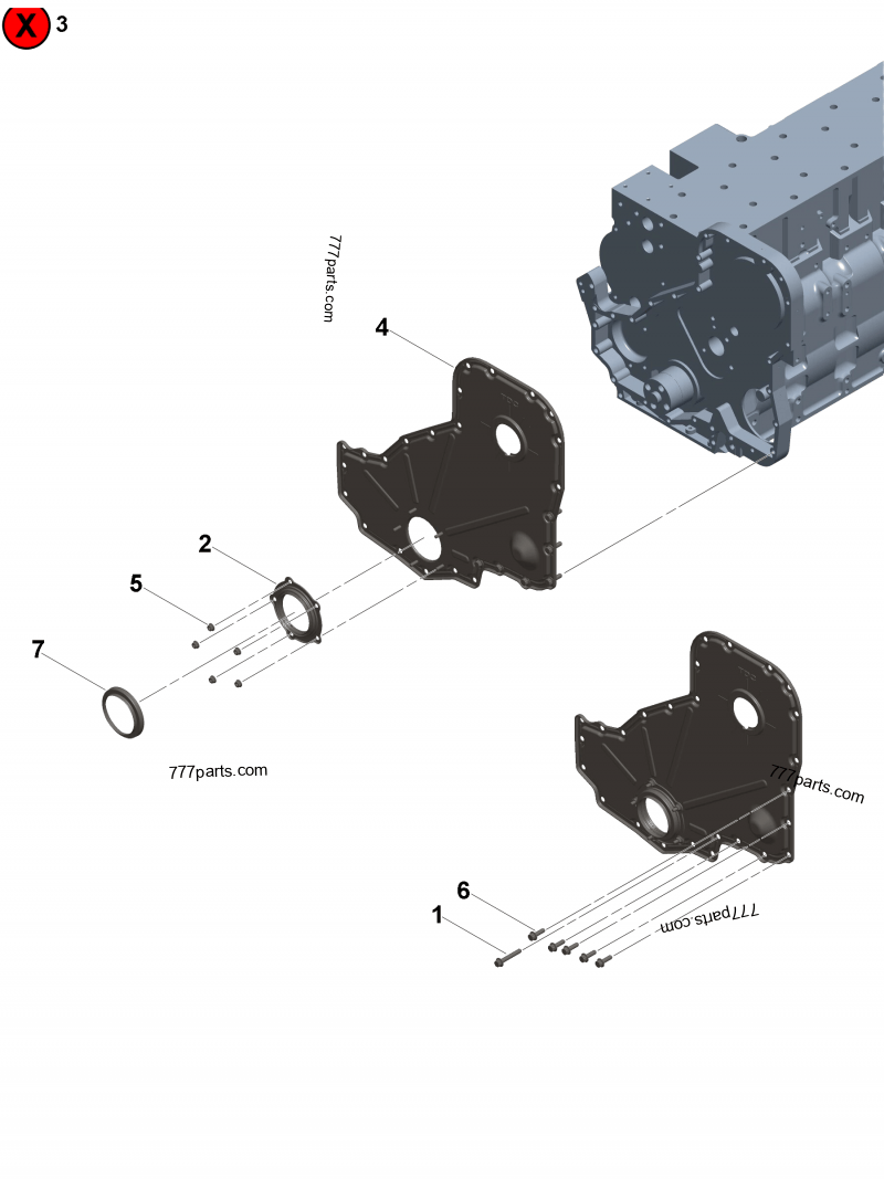 グリコーゲン Crankshaft 1G777-23010 for Kubota Engine V3307 Excavator