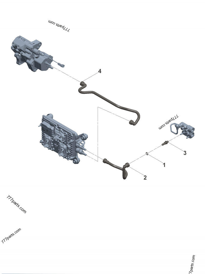 3966128 Fuel supply tube - Cummins spare part | 777parts.com