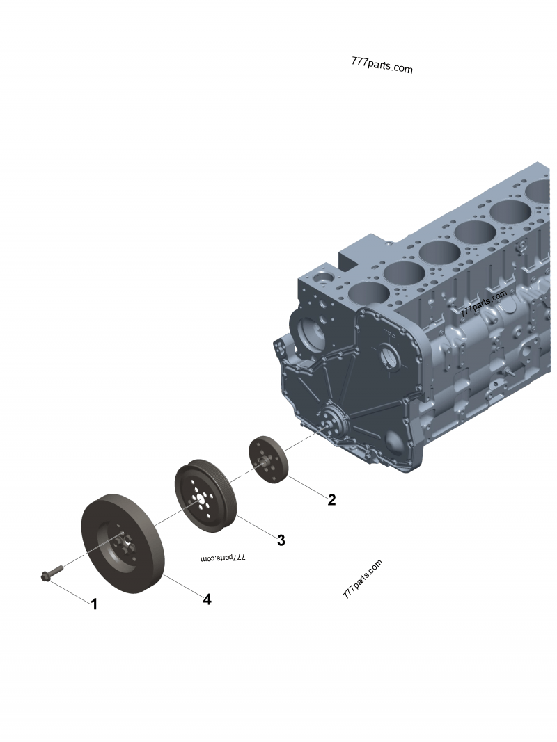 3967014 Viscous vibration damper - Cummins spare part