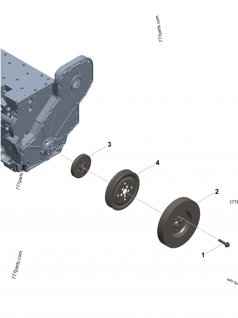 YAです。 3967014 Viscous vibration damper - Cummins spare part