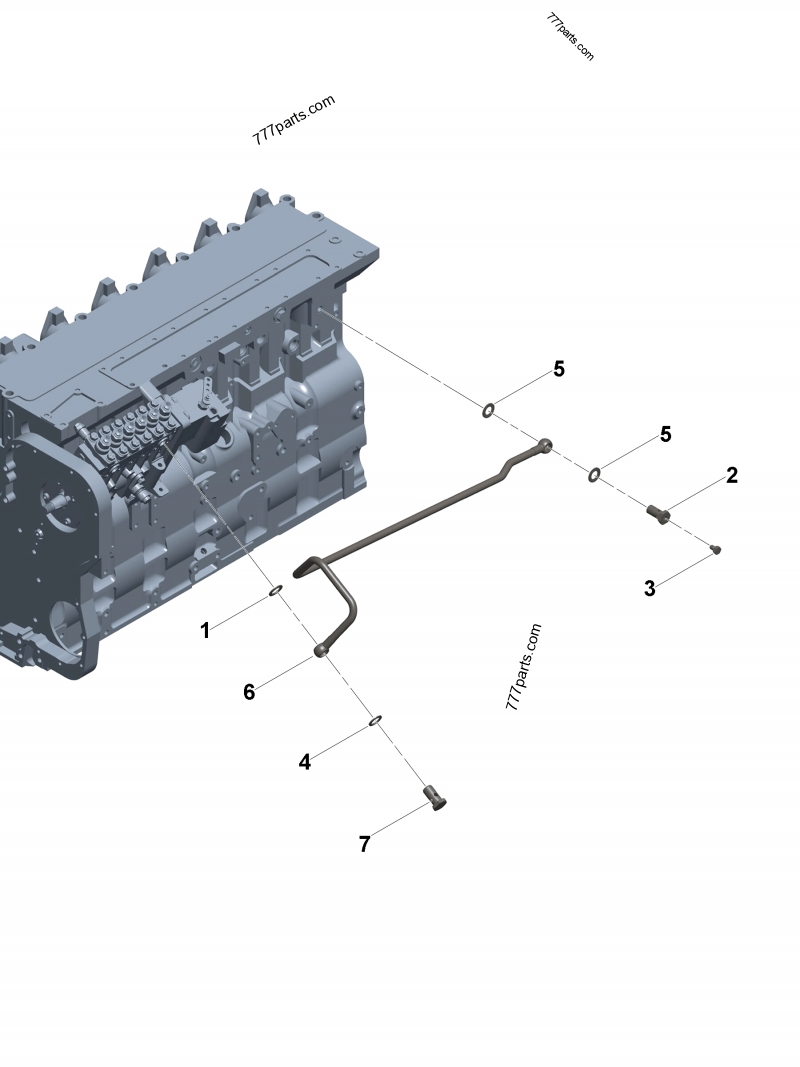 3969649 Fuel supply tube - Cummins spare part | 777parts.com