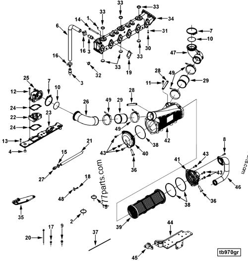 3974306 Aftercooler - Cummins spare part | 777parts.com