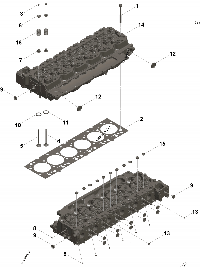 カズ様 Cummins 3977221 ISB QSB 6.7 Cylinder Head | eBay