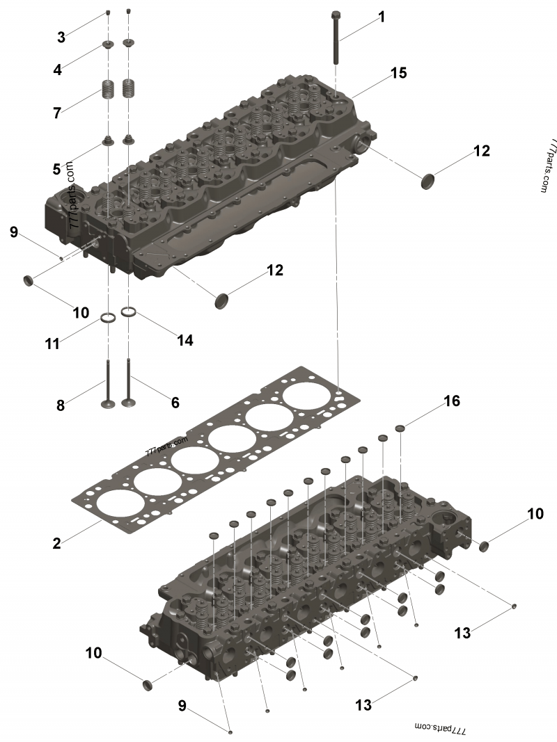 3977222 Cylinder head - Cummins spare part | 777parts.com