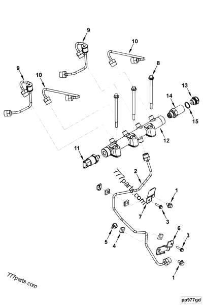 3978969 Fuel supply tube - Cummins spare part | 777parts.com