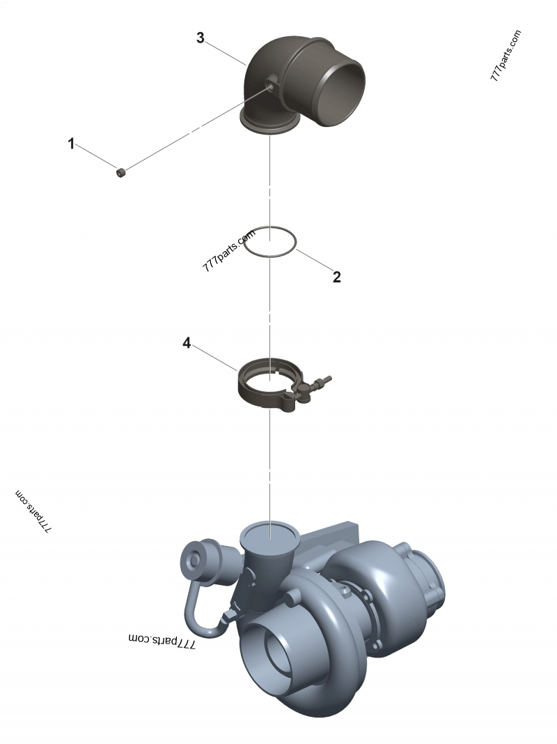 3999798 Air transfer pipe - Cummins spare part | 777parts.com
