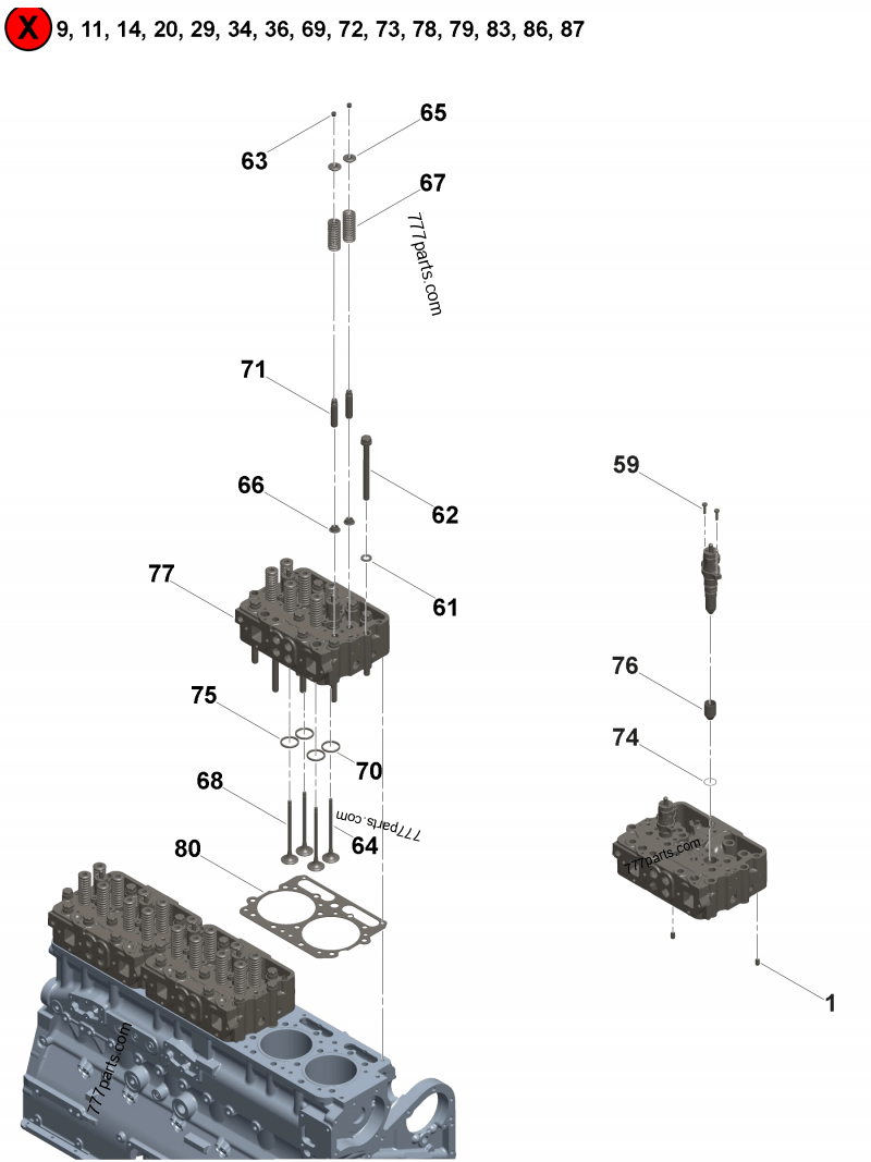 4024949 Gasket kit - Cummins spare part | 777parts.com
