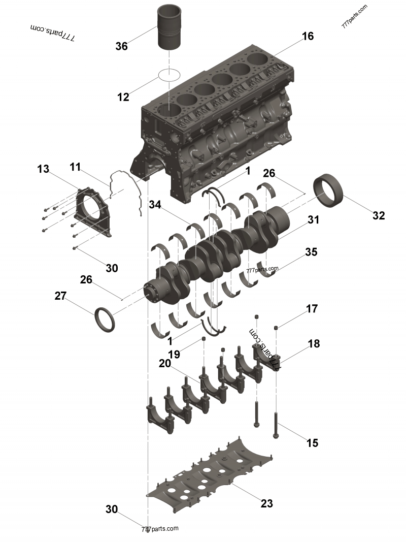 Cylinder Block - Engines Cummins QSZ13 CM2150 Z101 (D0C3004GX03