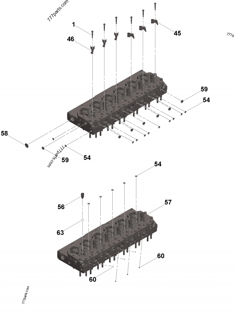 2874195 Cylinder head - Cummins spare part | 777parts.com