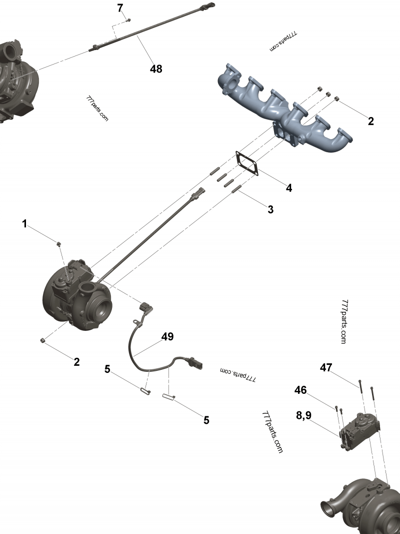 4035788 Turbocharger compressor impeller - Cummins spare part  