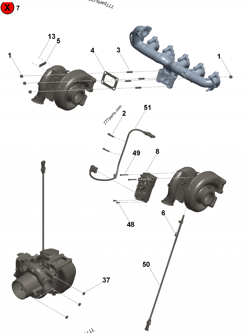 4046253 Turbocharger diffuser - Cummins spare part | 777parts.com 