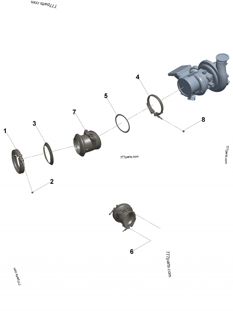 4048222 V band clamp - Cummins spare part | 777parts.com