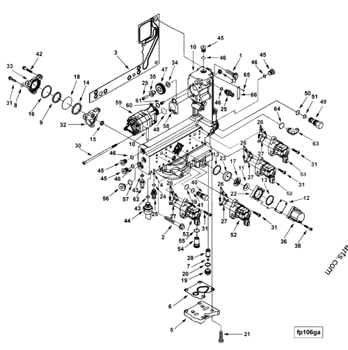 4076597 Fuel control housing - Cummins spare part | 777parts.com