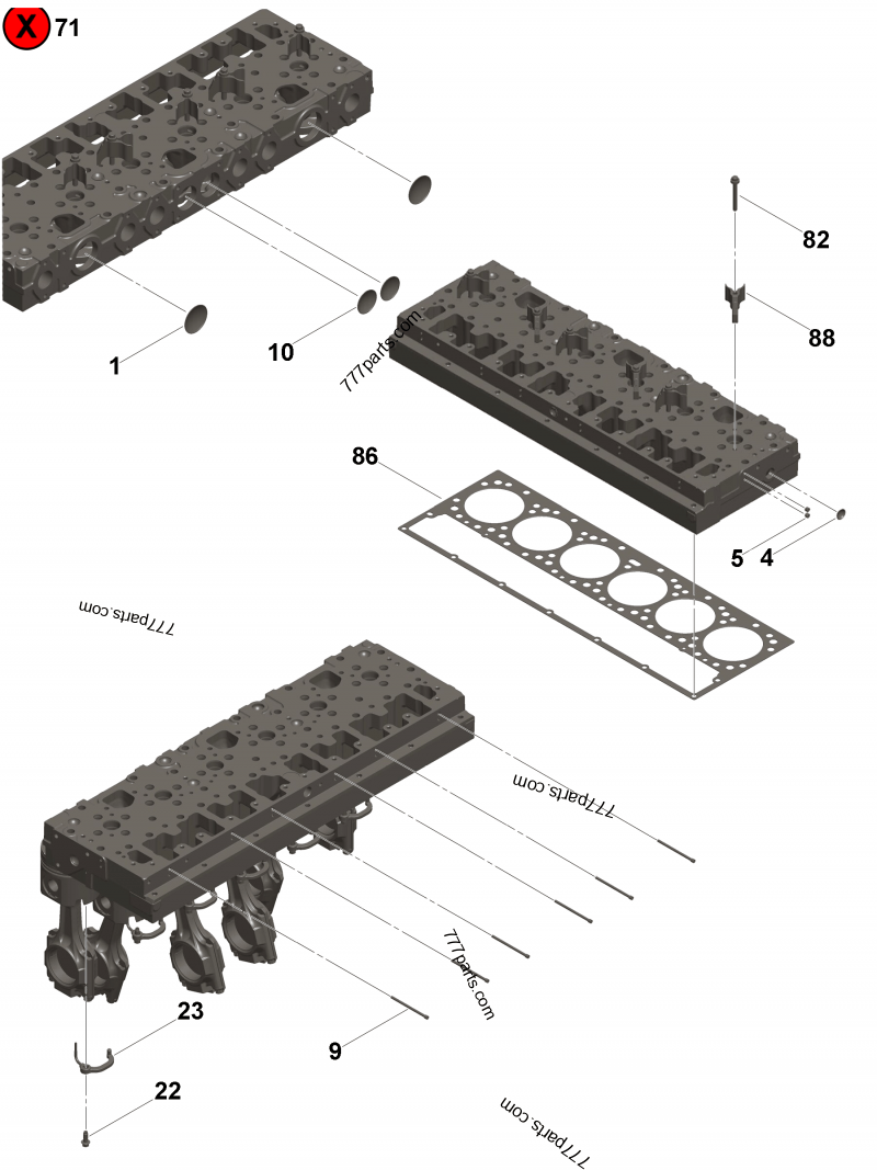 4088175 O ring seal - Cummins spare part | 777parts.com