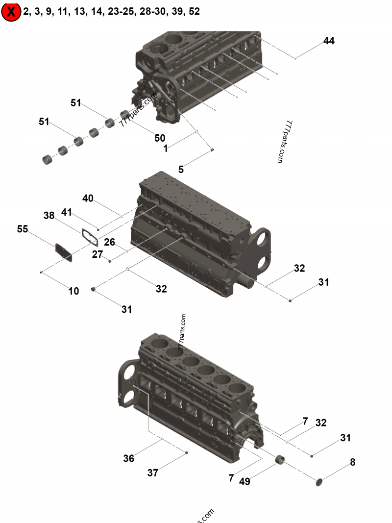 4089133 Cylinder block - Cummins spare part | 777parts.com