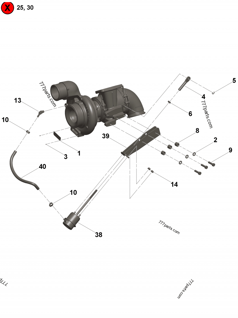 4089883 Clamp,tur v band - Cummins spare part | 777parts.com