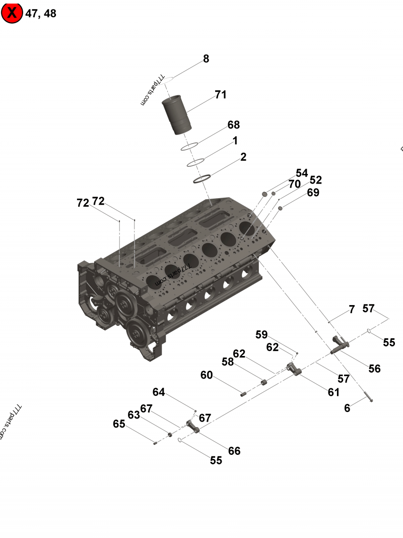 4089992 Cylinder kit - Cummins spare part | 777parts.com