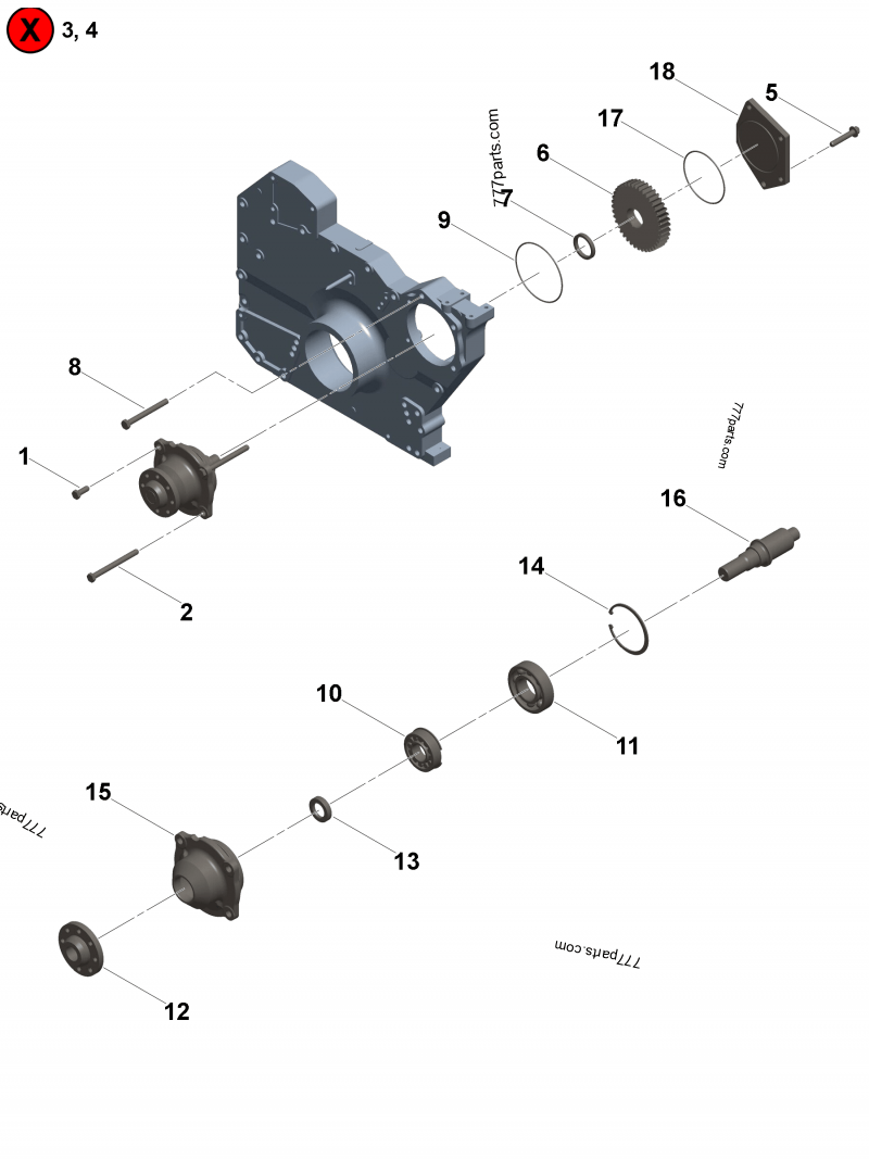 4095893 O ring seal - Cummins spare part | 777parts.com