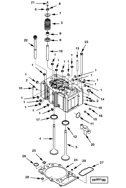 鑢目図　K-019-4BR2 Kawasaki Motorcycle 2023 OEM Parts Diagram for CRANKCASE