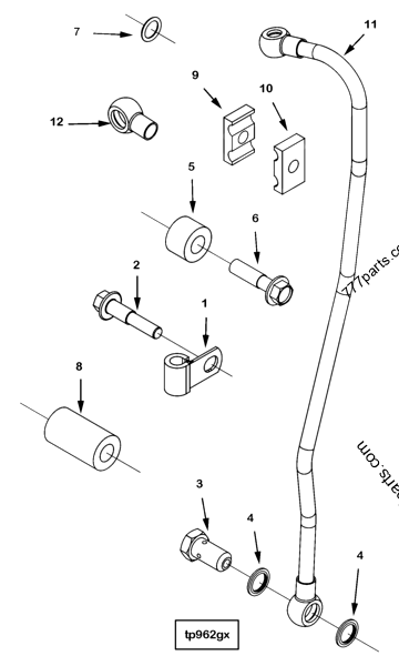 4096694 Tur oil supply tube - Cummins spare part | 777parts.com