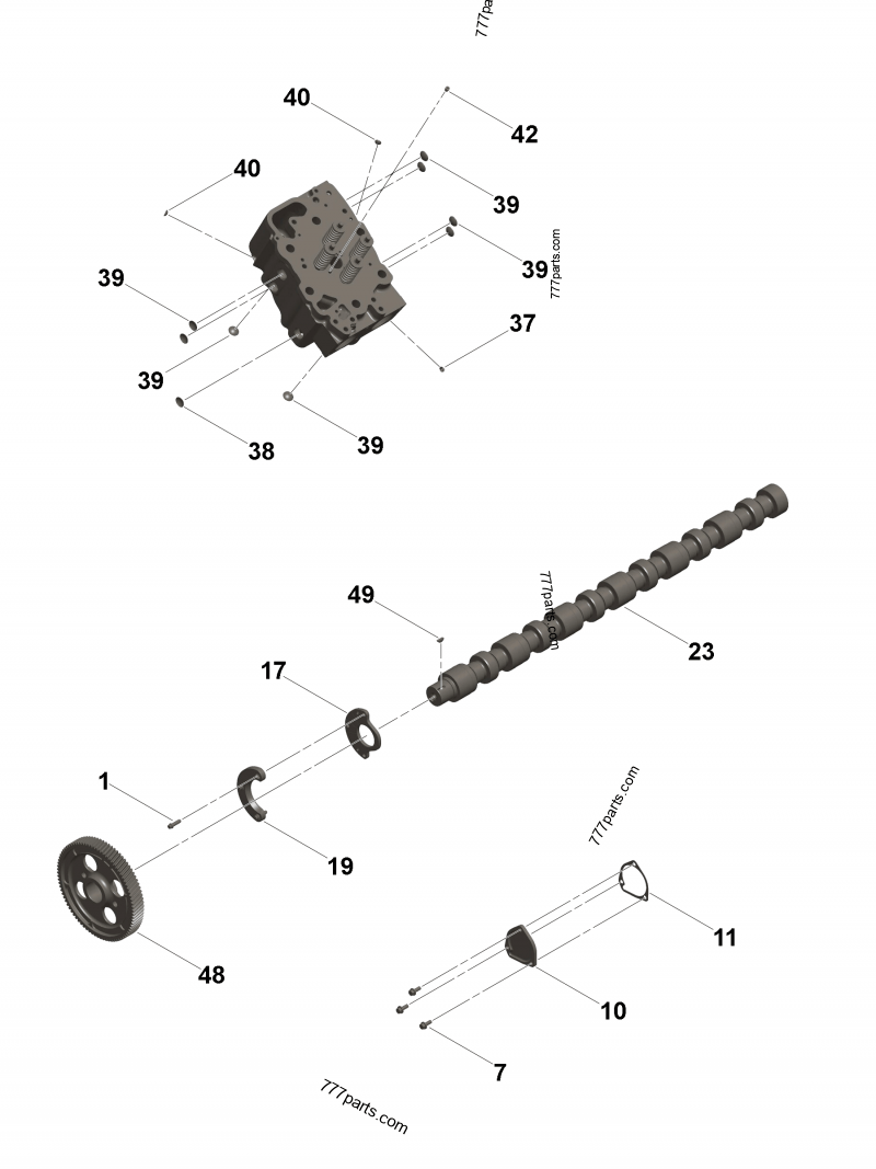 RMC*専用 4098459 Camshaft - Cummins spare part | 777parts.com