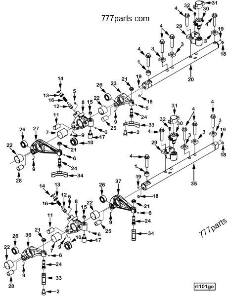 オーダーページ Dixon ZTR 429 (1989) Parts Diagram for MOWER DECK ASSEMBLY