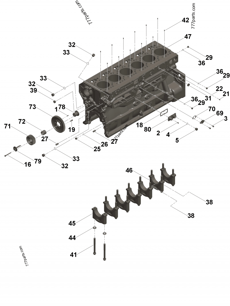 4310384 Cylinder block - Cummins spare part | 777parts.com