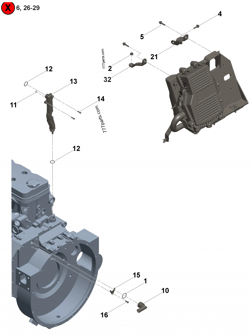 4312010 Crankcase breather - Cummins spare part | 777parts.com