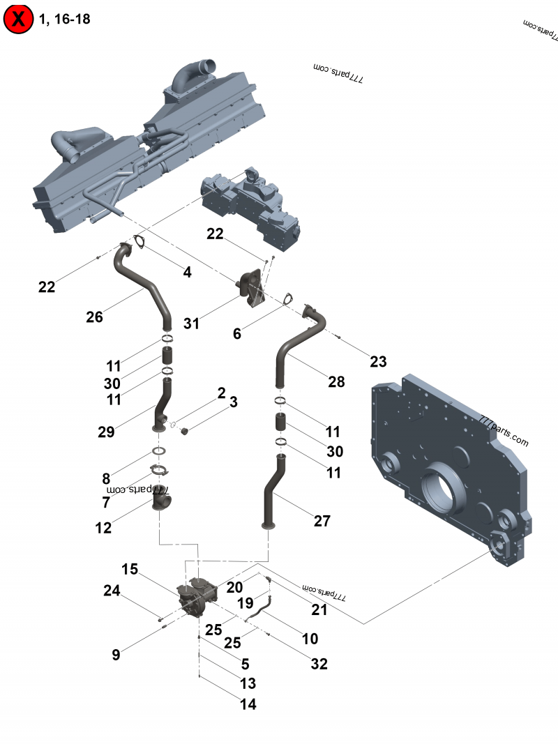 4373025 Water pump repair kit - Cummins spare part | 777parts.com 