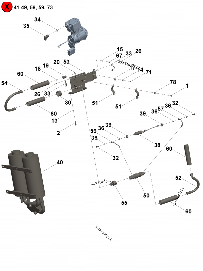 4380017 Fuel filter kit - Cummins spare part | 777parts.com