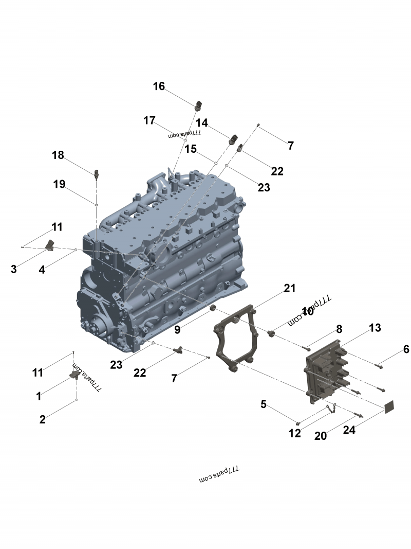 4384678 Pressure sensor - Cummins spare part | 777parts.com
