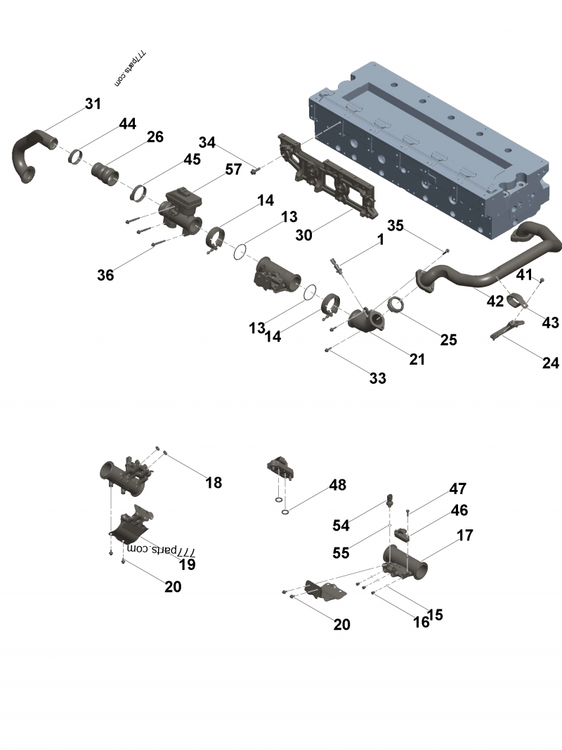 4386692 Male union - Cummins spare part | 777parts.com