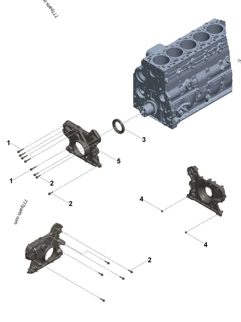 4897025 Front cover - Cummins spare part | 777parts.com
