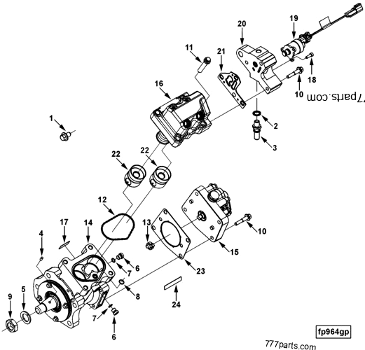 4902732 Fuel pump head Cummins spare part