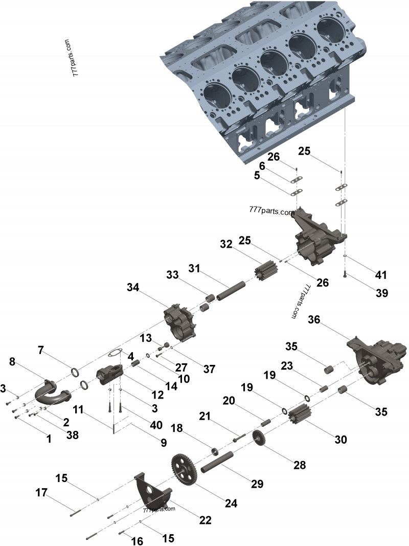 4924735 Lubricating oil pump body - Cummins spare part | 777parts.com 