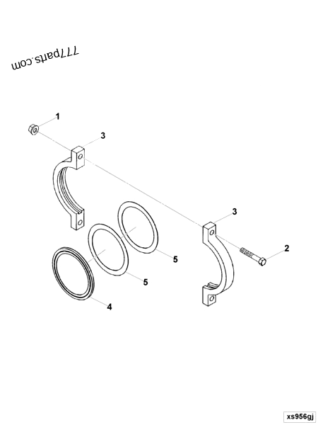 4928805 Exhaust outlet connection gasket - Cummins spare part 