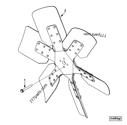4933542 Engine fan Cummins spare part