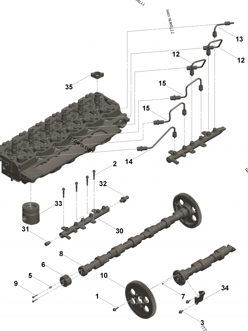4936081 Cylinder head - Cummins spare part | 777parts.com
