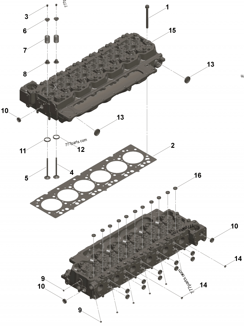 Cylinder Head 4936081 for Cummins Engine ISB6.7 ISDE6.7 QSB6