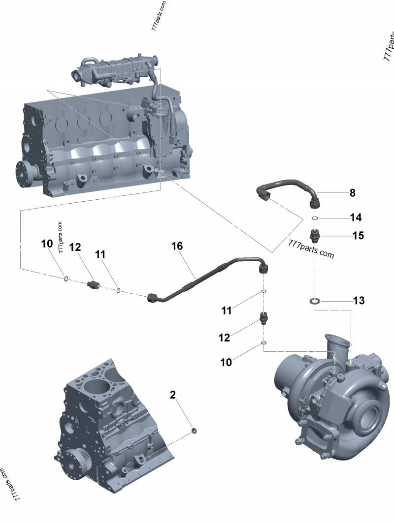 4936158 Turbocharger Oil Drain Connection - Cummins Spare Part 